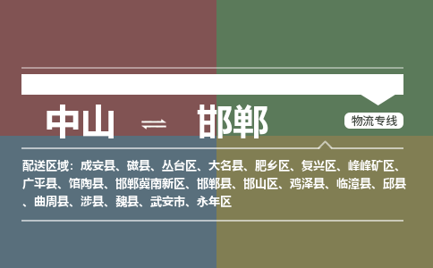 中山到邯郸专线物流公司-中山到邯郸物流专线-诚信立足