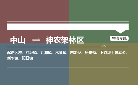 中山到神农架林区专线物流公司-中山到神农架林区物流专线-诚信立足