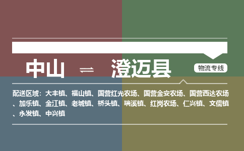中山到澄迈县专线物流公司-中山到澄迈县物流专线-诚信立足