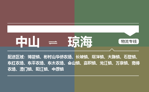 中山到琼海专线物流公司-中山到琼海物流专线-诚信立足