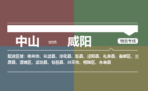 中山到咸阳专线物流公司-中山到咸阳物流专线-诚信立足